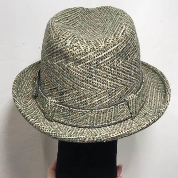Vintage Charles Knox Tweed Fedora Hat - Picture 2 of 9